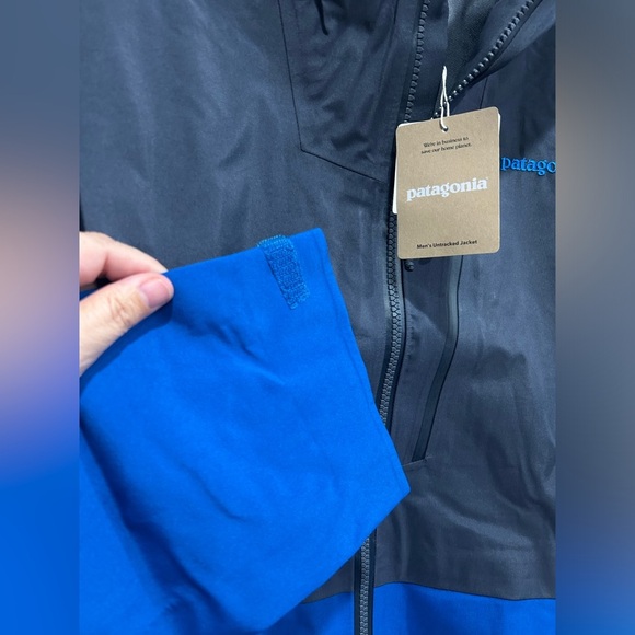 Patagonia Men's Medium Untracked Snow Jacket Ski Snowboard Endless Blue NWT - Picture 6 of 16